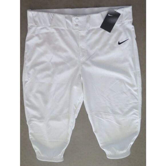 Nike BQ5400 100 Men's Sz XL White Vapor Select Dri-Fit Baseball Pants - Picture 1 of 7